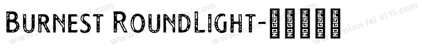 Burnest RoundLight字体转换